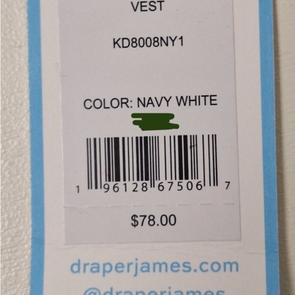 Excellent condition Draper James RSVP Reversible Quilted Puffer Vest Size Med. - Picture 6 of 8